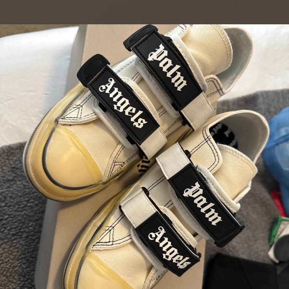 Palm Angels Kids Sneakers - Cream and Black